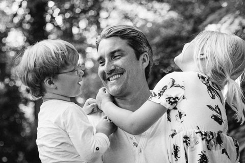 moderne Familienfotografie in München